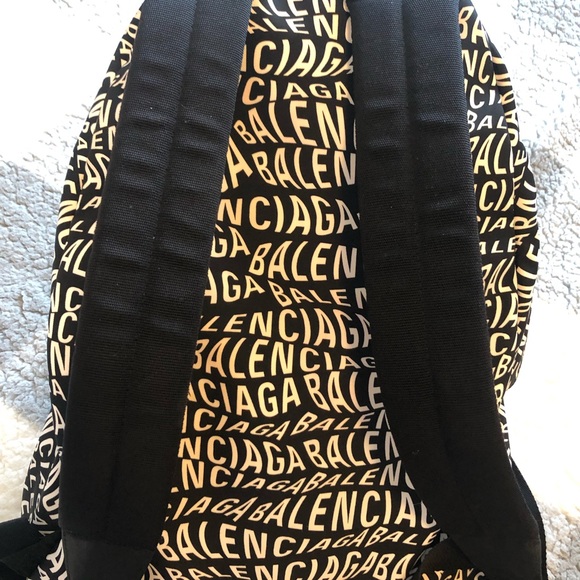 Balenciaga Backpack, black and white, Big - Picture 3 of 4